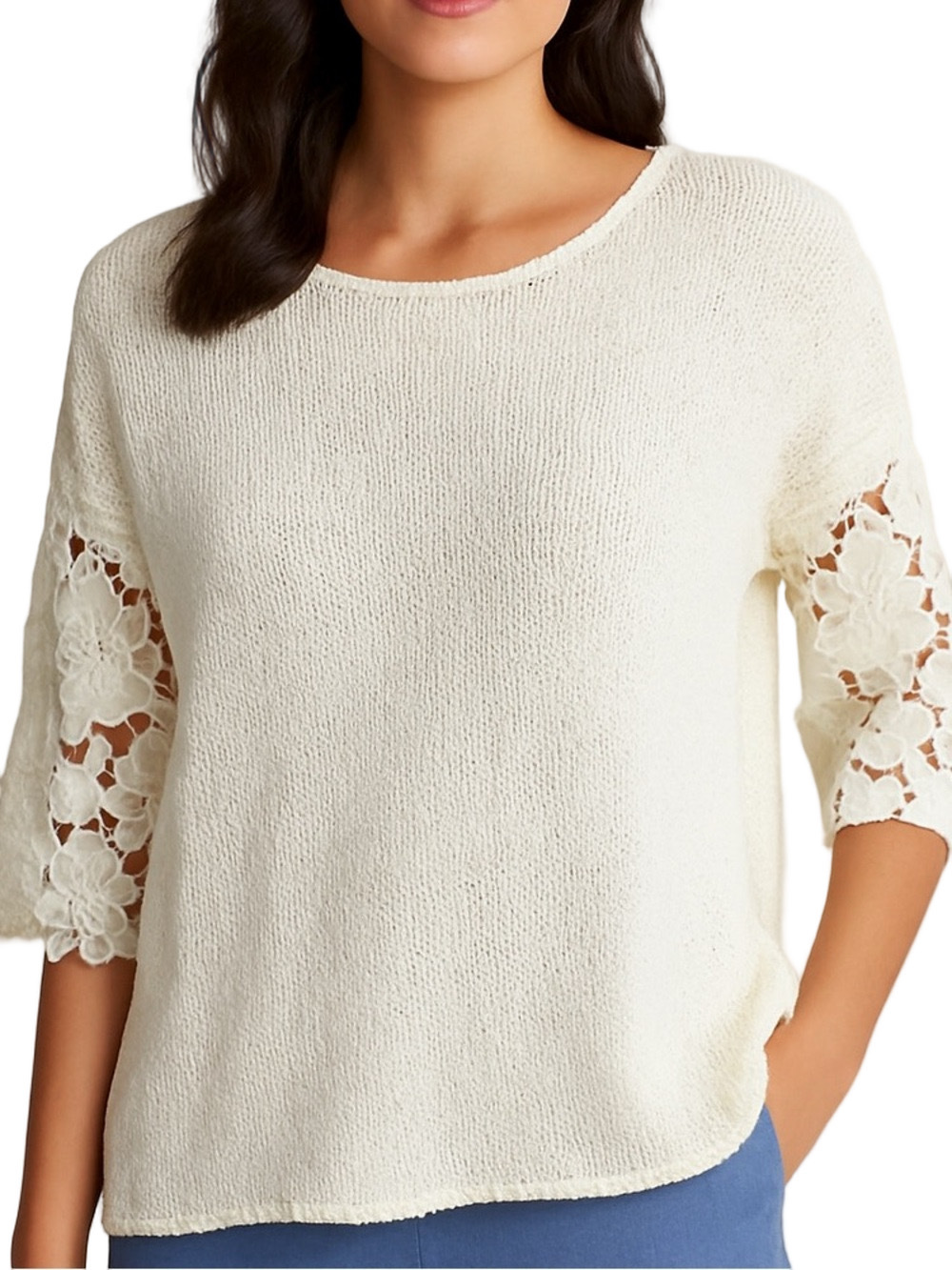 20. NWT WOMENS CHICO’S 3/XL DETAIL SWEATER